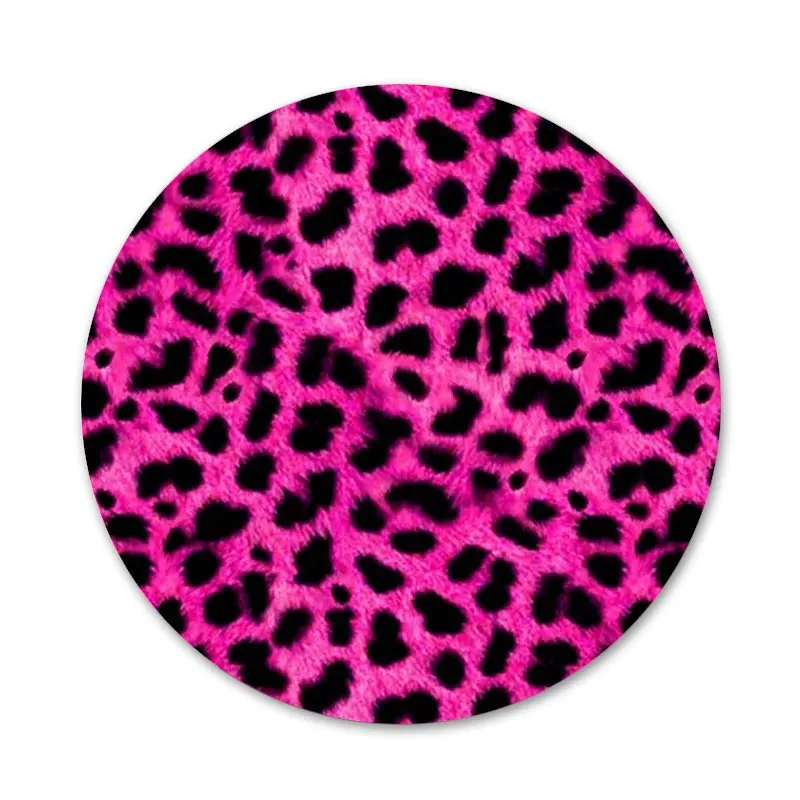 Значки 58 мм с тигровым леопардовым принтом значки металлические для украшения