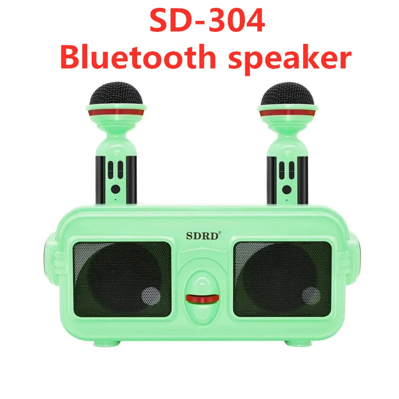 

Беспроводная Bluetooth-Колонка SD-304 для караоке, домашняя SD-серия, сабвуфер, Портативная звуковая колонка с микрофоном и двойной диафрагмой