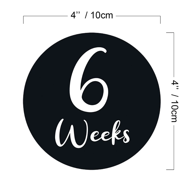 

HX5D 24 Pcs/Set Newborn Baby Monthly Stickers Milestone Memories Photo Props Baby Pregnant Women Monthly Photograph Stickers