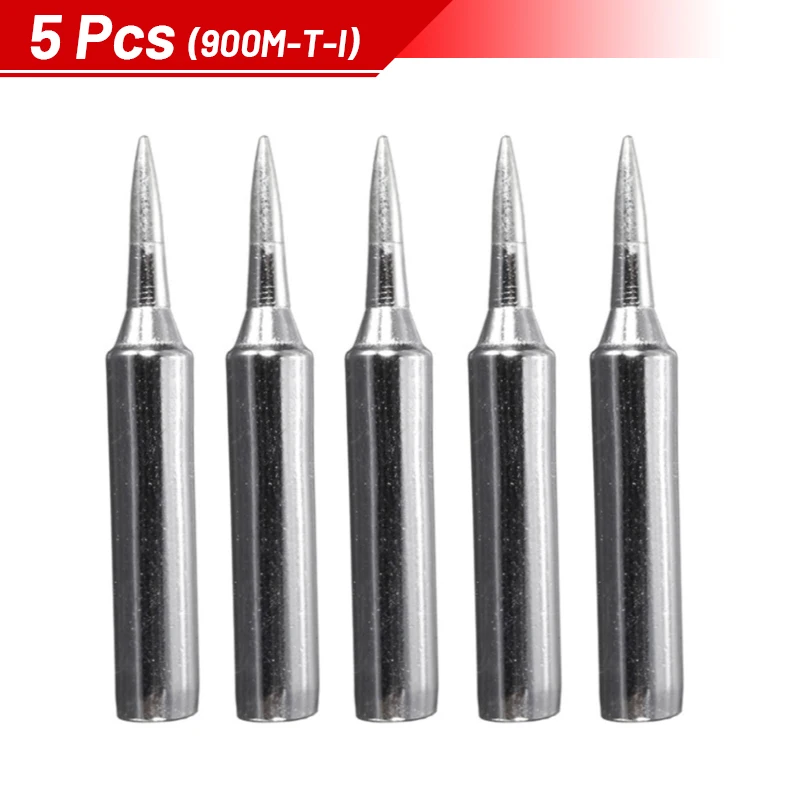 

1/5pcs 900M-T-I Replace Soldering Solder Leader-Free Solder Iron Tip For Hakko 936 Electric Rework Station
