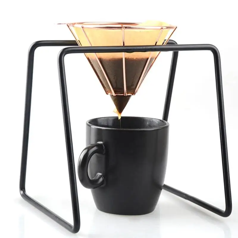 Металлический держатель для капельного фильтра кофе воронка сетчатый фильтр чая