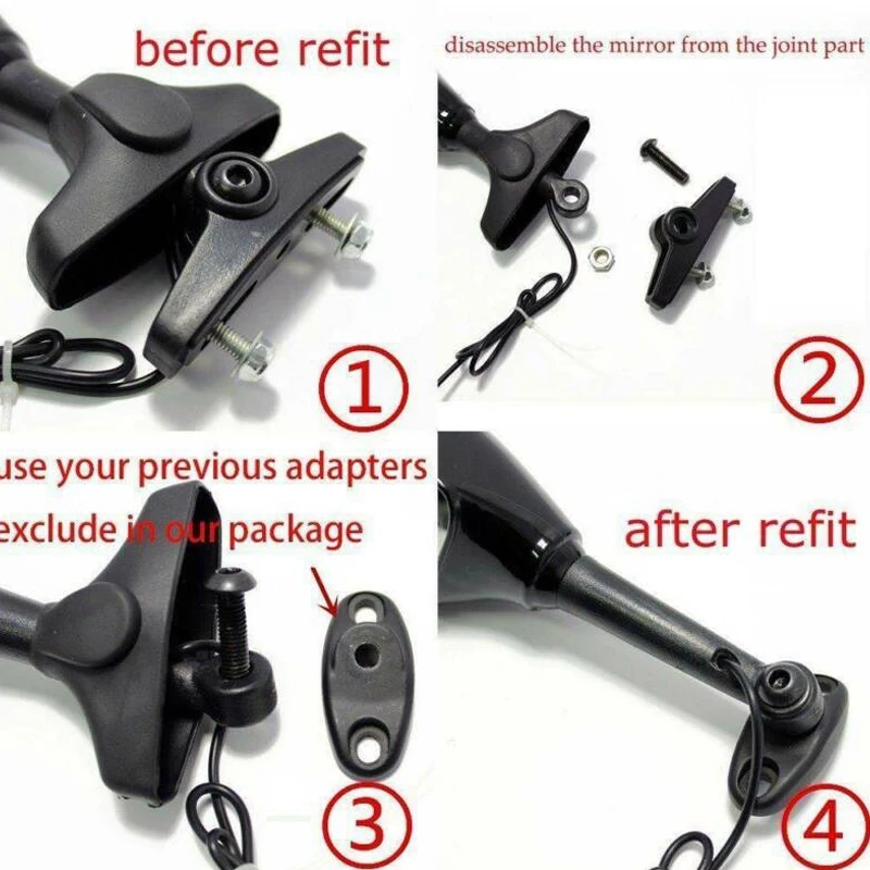 

Motorcycle LED Rearview Mirror with Light for Yamaha YZF R1 R6 FZ1 FZ6 600R R3