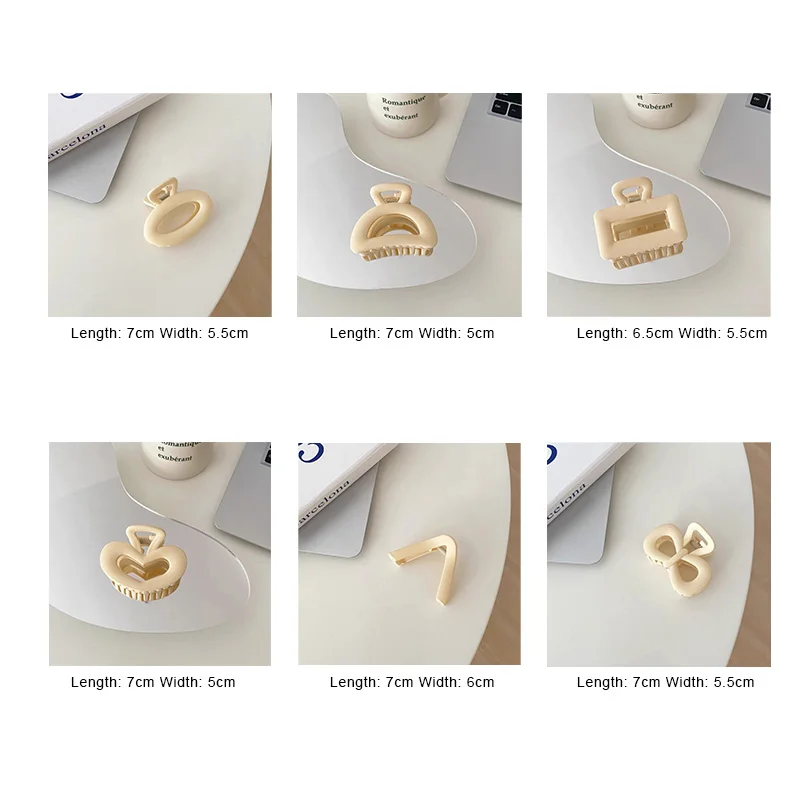 

Simple Style Hair Claws Solid Color Hair Clips Hairpins Claw Clip Barrette Headwear For Women Girls Ponytail Hair Accessories