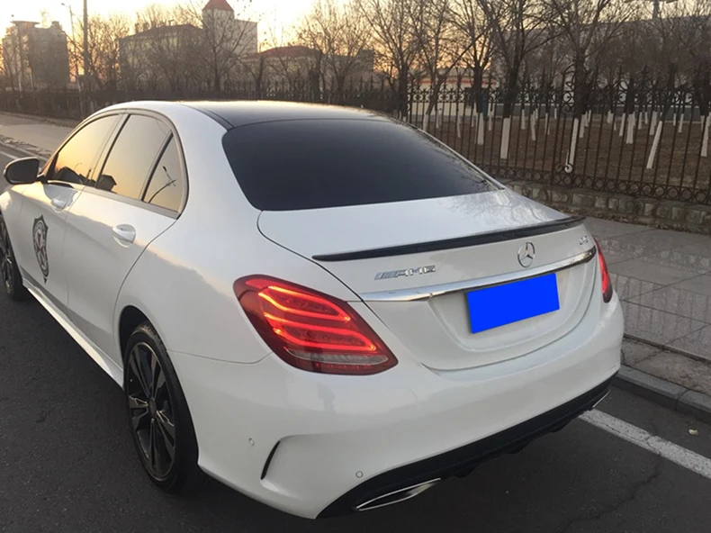 Спойлер для Mercedes Benz W205 2016 18 C180/C200/C230 c класс спойлер высокого качества из