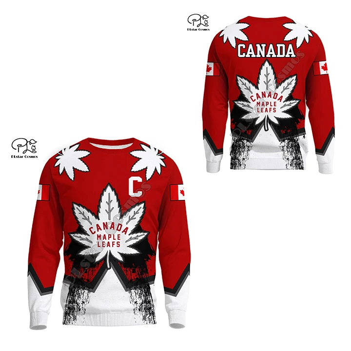

PLstar Cosmos 3DPrint Canada Flag National Culture Country Amazing Harajuku Streetwear Funny Unisex Hoodies/Sweatshirt/Zip Q-16