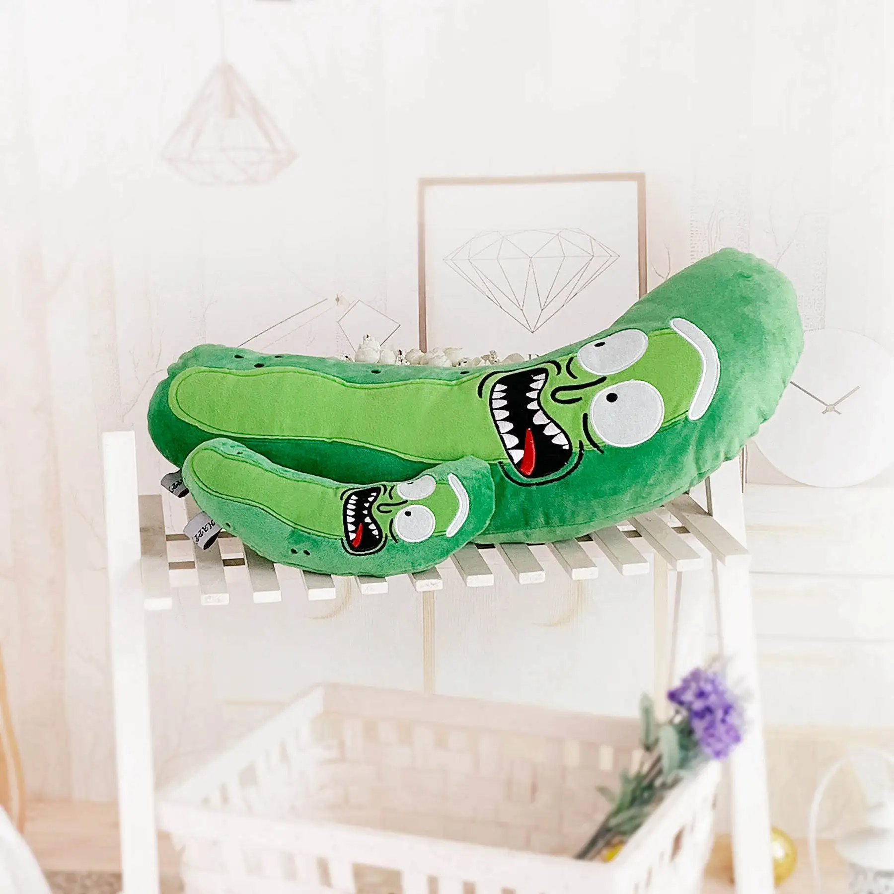 Мягкая подушка игрушки злой огурец 25/53 см каваи реалистичный сексуальный