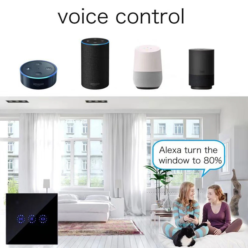 EWeLink WiFi умный занавес штора с переключателем для роликовых затвора