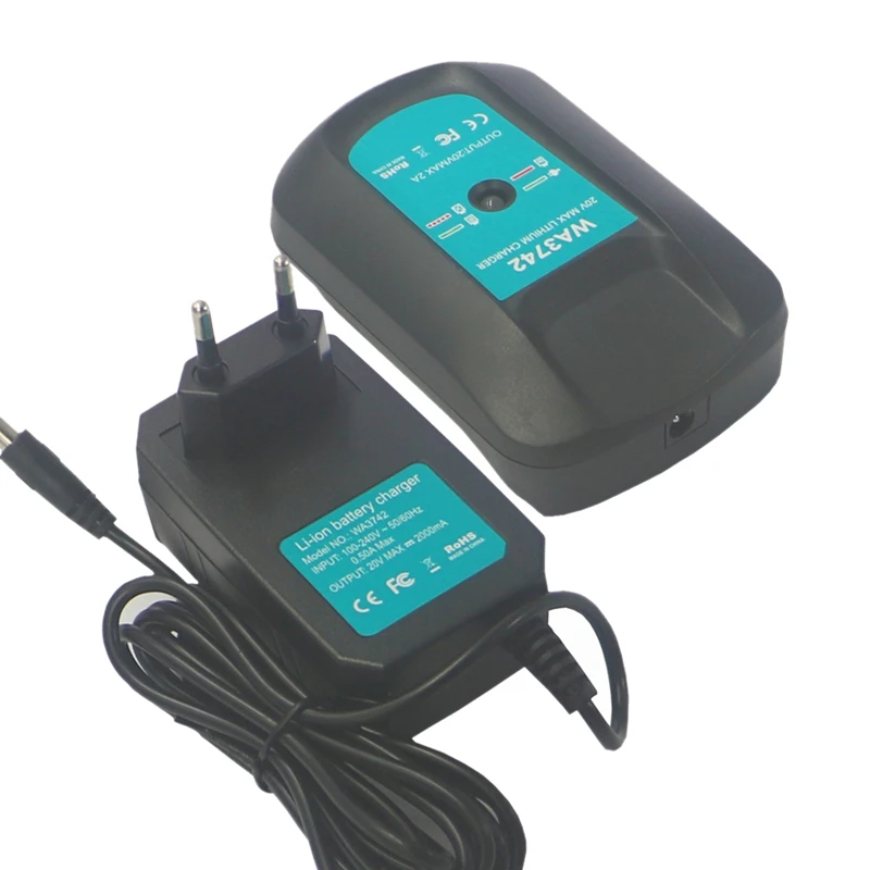 

WA3742 20V Lithium Battery Fast Charger for Worx WG155 WG160 WG255 WG545 WA3525 WA3520