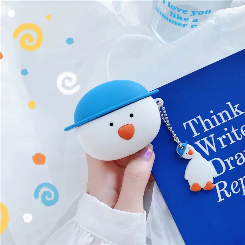 

3D INS Cute Earphone Case for Airpods 2 Case Silicone Duck Headphone Protector Cover for Apple Airpods Pro 3 For Earpods Case