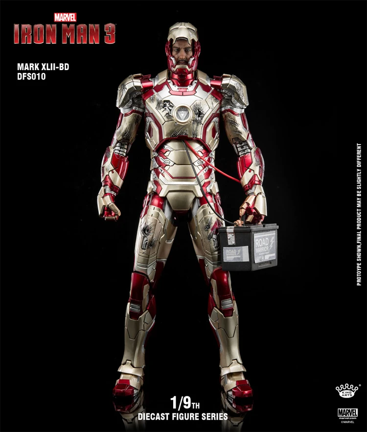 

Набор аксессуаров для солдат Марвел, Железный человек mk42, 1/9 mk43