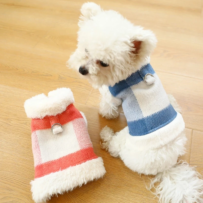 

Puppy Dog Harness Vest Coat Jacket Thicken Warm Dog Clothes Winter Pet Outfit Garment Dropshipping Pet Products Dog Outwear