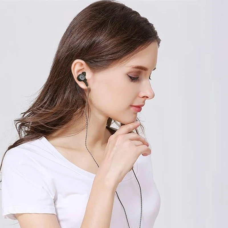 Модные спортивные наушники проводные HiFi супер бас стерео с микрофоном доступны