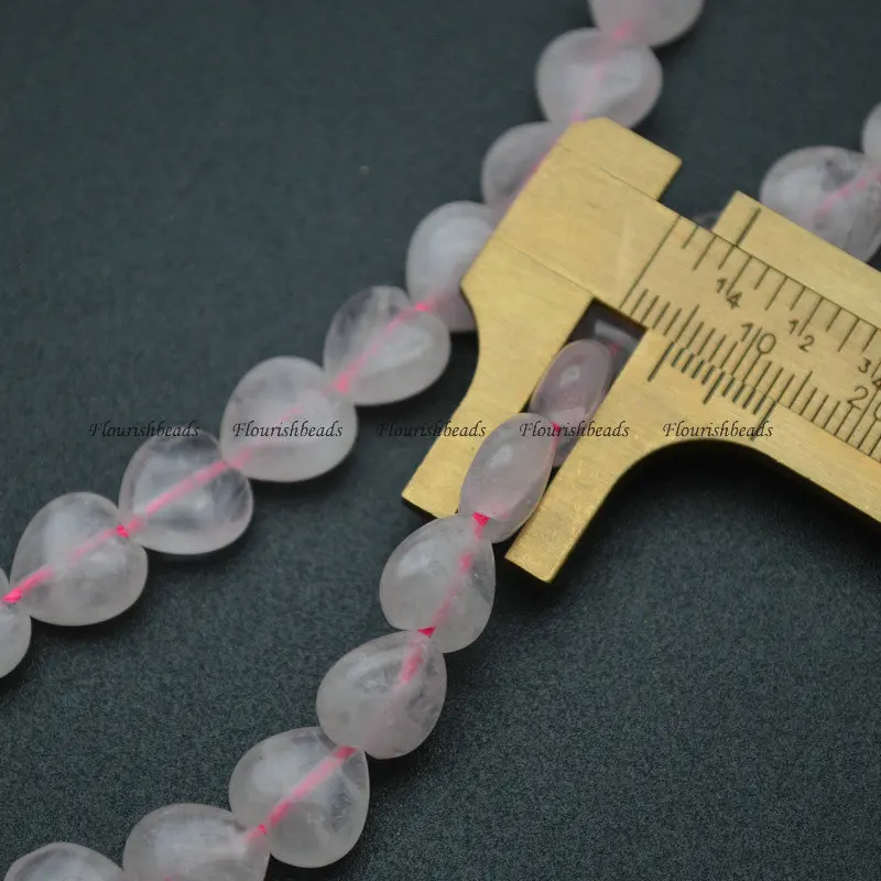 

Heart Shape Gemstone Beads Natural Pink Quartz Fine Jewelry Making Earrings Necklace Stone Loose Beads