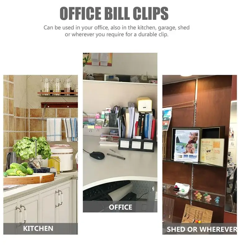 

10Pcs Snack Bag Clips Metal Home Novel Office Food Clips Sealer Chip Clips Bill Clips