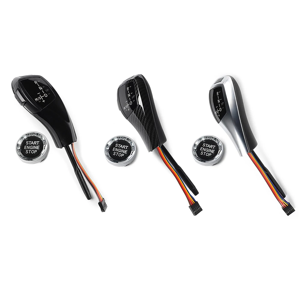 

Conveninently Simple Installation LED Gear Shift Knob with ENGINE START STOP Button Cover For BMW E90 E92 E93 LHD