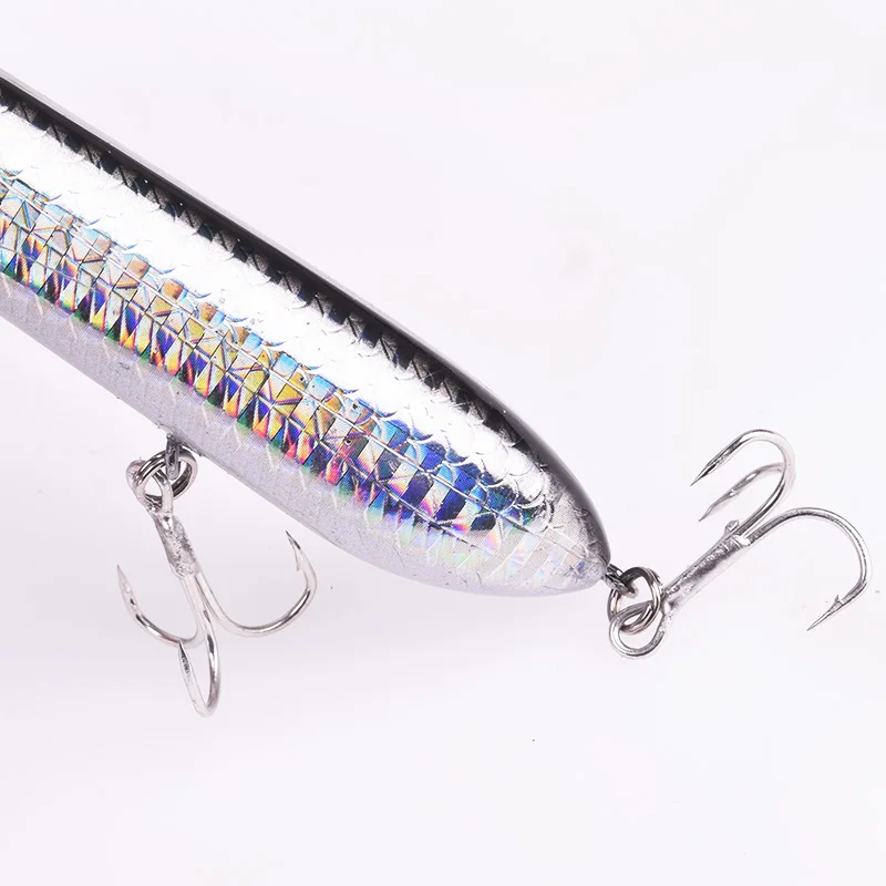 1Pcs Crazy Pencil  Popper Fishing Lures 10cm 18.5g Topwater Wobblers Artificial Hard Bait Bass Crankbait Pesca Fishing Tackle