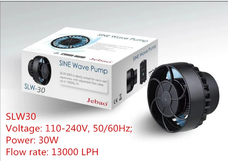 SLW-30 Jebao 110~ 240v RW-4 RW-8 RW-15 RW-20 аквариум Wave Maker пропеллер Беспроводной Управление мастер/Slave насос РВ серия - Цвет: SLW-30