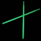 2 шт. нейлоновые барабанные палочки, яркие светодиодные барабанные палочки (флуоресцентный зеленый)