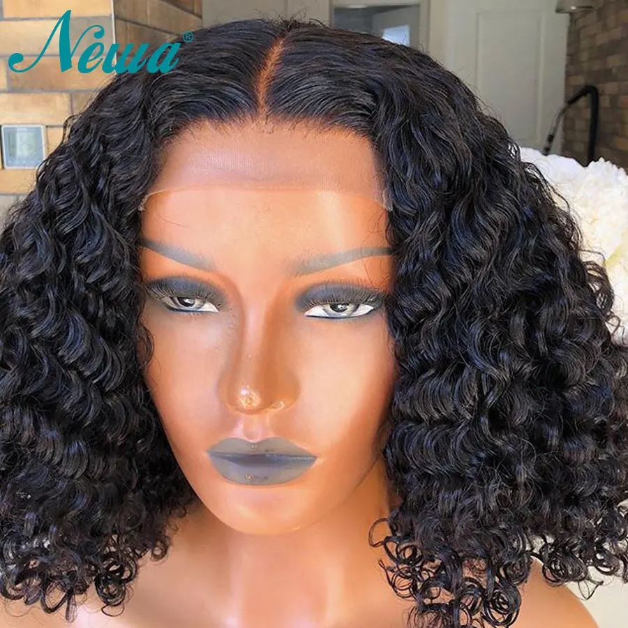Парики Newa Hair на сетке спереди из человеческих волос предварительно выщипанные 13x6