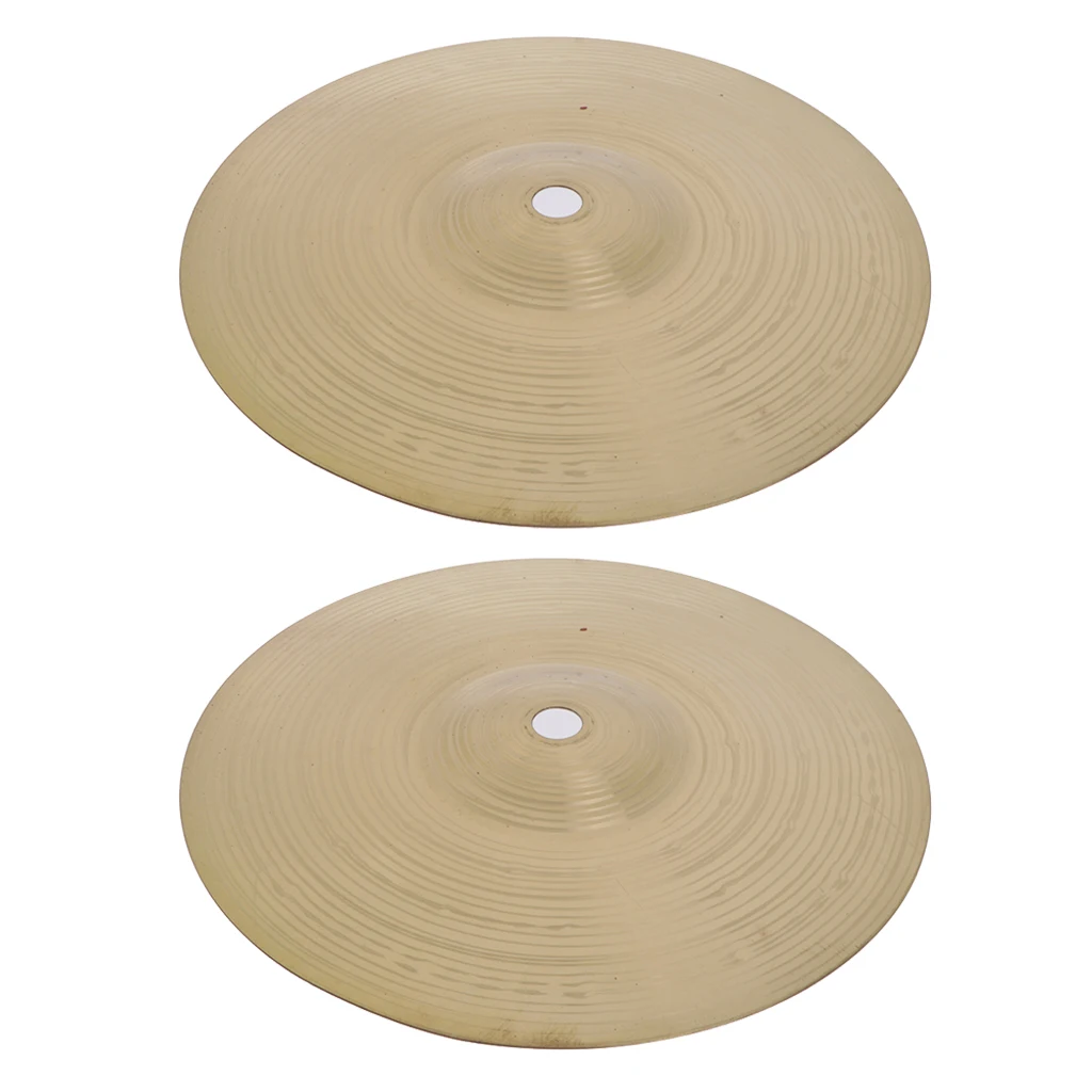 2 шт латунных сплавов брызг авария Cymbal Hi Hat Cymbals для барабанного набора 8 дюймов
