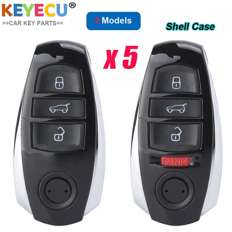 KEYECU 5 шт. смарт-чехол для автомобильного ключа дистанционного управления Volkswagen