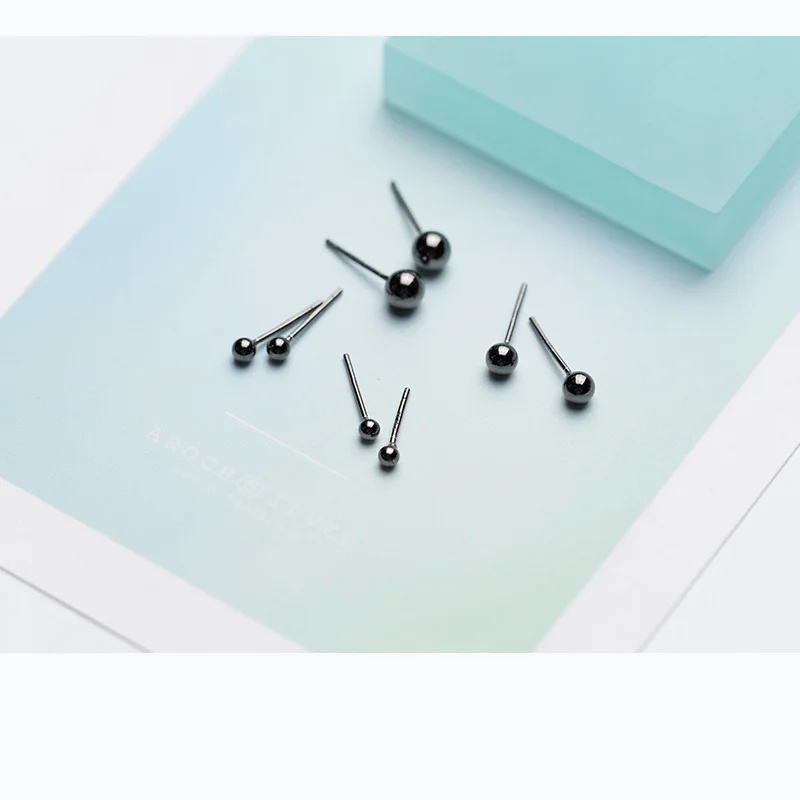 Trustdavis минималистичные серьги гвоздики из стерлингового серебра 925 пробы