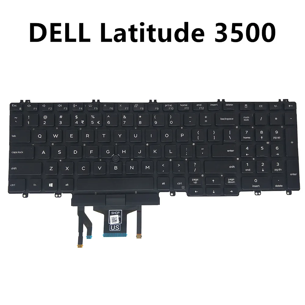 

M25NK US UI Keyboard for Dell Latitude 5500 15 3500 Black with Trackpoint Backlight Specs 0M25NK PK132FA1B01 CN-0M25NK on sale