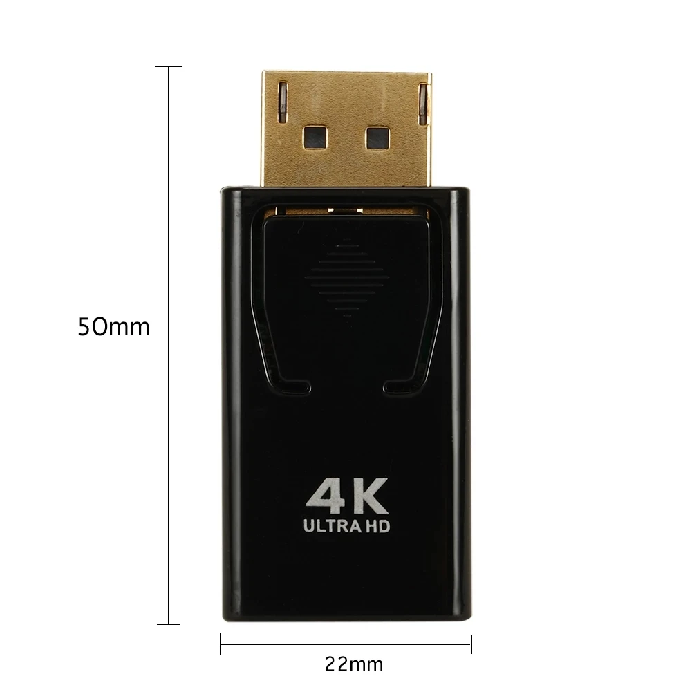 Dp-hdmi-совместимый адаптер конвертер 4K @ 60 Гц штекер-гнездо Displayport 1 2 на гнездо HDMI для