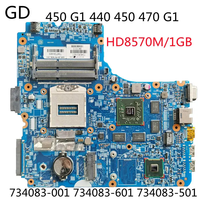 GD для HP ProBook 450 G1 440 470 материнская плата ноутбука 48 4yw03. 011 734083-001 734083-601 734083-501 HD8570M/1 ГБ