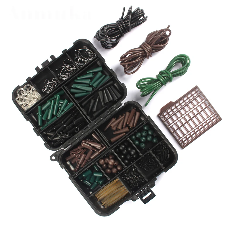 

187 шт., набор рыболовных снастей для ловли карпа