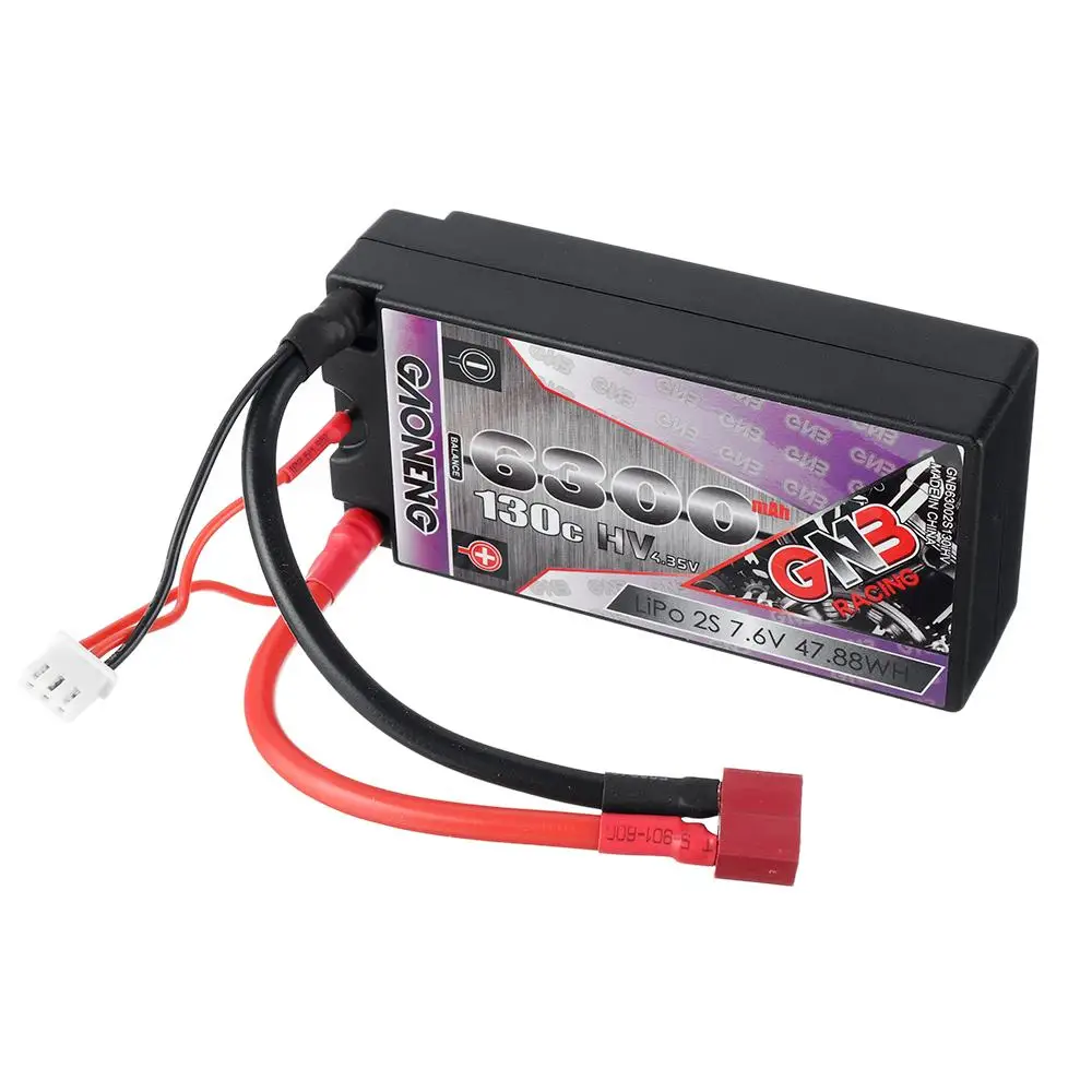 

GAONENG 7.6V 6300mAh 130C 2S HV Rechargeable Lipo Battery for RC Car RC Models DIY Accessories Replacement Spare Parts RC Parts