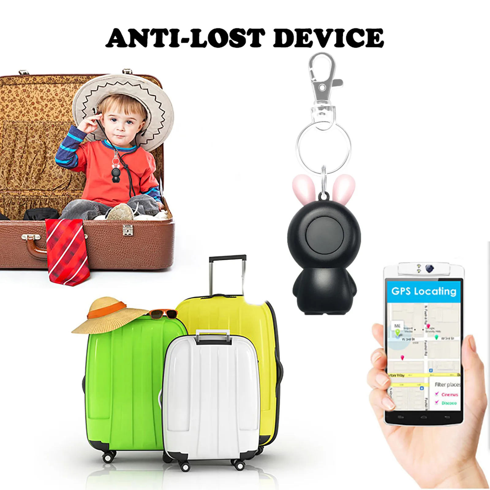 Мини-устройство для отслеживания местоположения смарт-трекер детей Bluetooth трекер