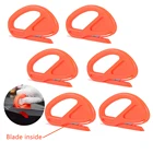 EHDIS 6 шт. виниловая пленка для покрытия, искусственная, углеродное волокно, оберточная наклейка, наклейка, резка бумаги, окно, тонировка, режущий инструмент