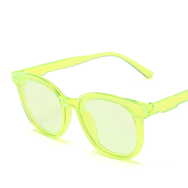 Солнцезащитные очки для женщин и мужчин флуоресцентные зеленые маленького лица