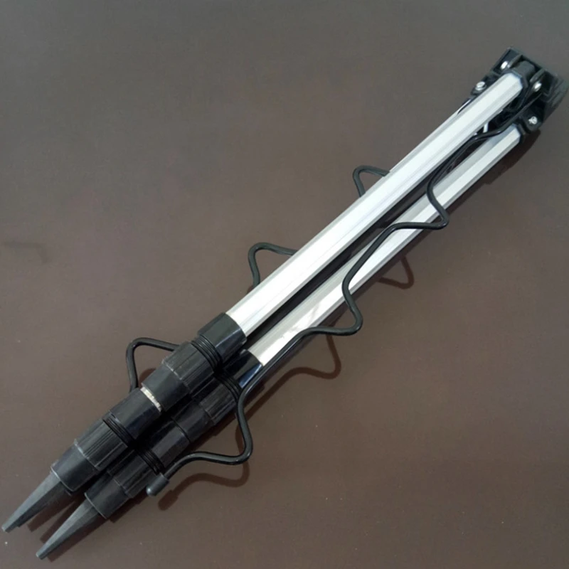

Portable Foldable Triangular Alloy Telescopic Groove Fishing Rods Holder Collapsible Tripod Stand Sea Fishing Pole