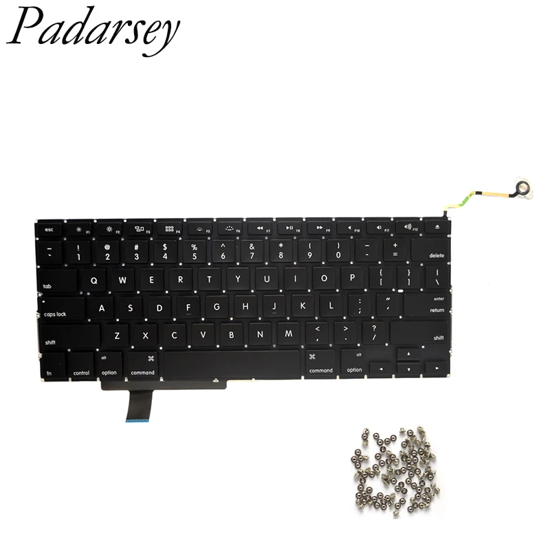 Клавиатура Pardarsey совместима с MacBook Pro Unibody 17 дюймов A1297 2009 2010 2011 2012 США Испания Франция Германия Италия.