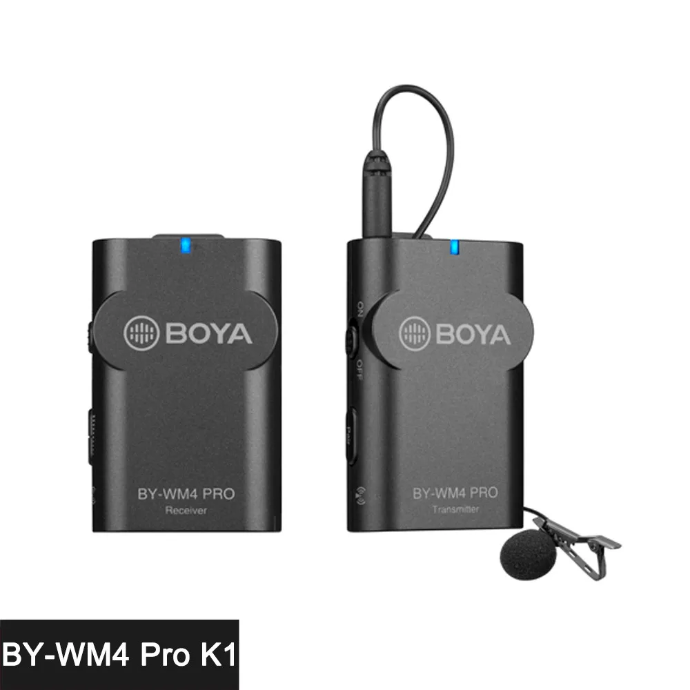 

BOYA BY-WM4 Pro K1 2.4G Wireless Microphone for iPhone Smartphone DSLR Camera Camcorder PC Youtube Vlog Recording Mic
