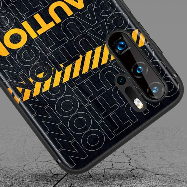 

Fashion X Yellow Line Art For Huawei P50 P40 P30 P20 P10 P9 P8 Lite Mini E 5G Pro Plus Black Phone Case