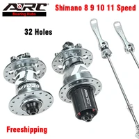 arc 32 holes 039 bike bicycle hub aluminum alloy 4 sealed bearing hub mountain bike hub qr thru axle hyper glide 8 9 10 11v