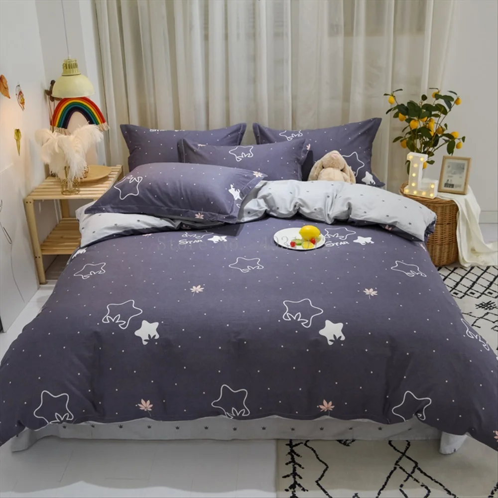 

Starry Night Sky Bedding Set 3D Print Star Blue Comforter Bed Sheet Pillowcases Duvet Cover Set Bedroom Decor Kids Gifts
