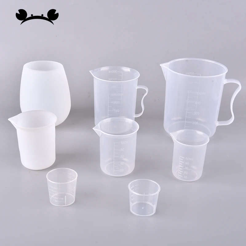 

Graduated Measuring Cup Plastic Building model material DIY tools drop glue Cured silicone Measuring Cup