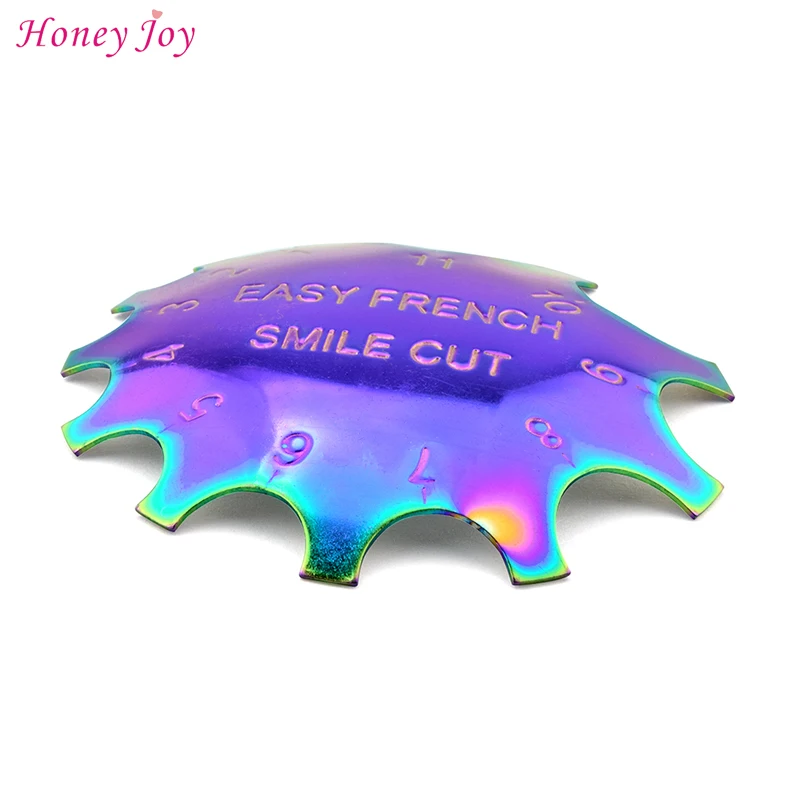 C-Shade Easy French Smile Line розовый и белый кромкорезы для стрижки акриловых кончиков