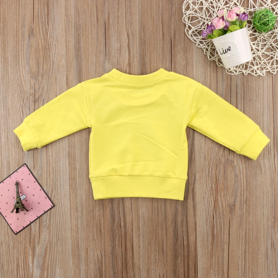 

Cute Toddler Kids Baby Boys Girls Cartoon Sweatershirt Lovely Cotton Autumn & Spring Long Sleeve T-shirt Top