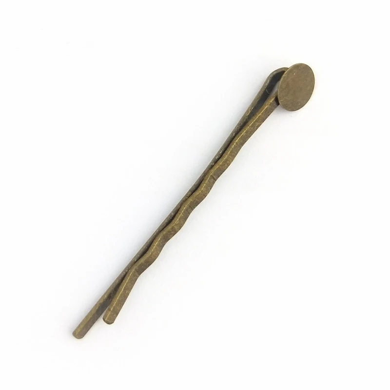 Заколки для волос 20 шт./лот основа 55 мм заколки невидимки с плоской круглой