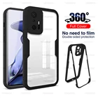 Чехол с полным покрытием 360  для xiaomi 11 t pro, двухсторонний противоударный чехол для xiaomi11t xiomi mi11t mi 11 t pro, защитный чехол