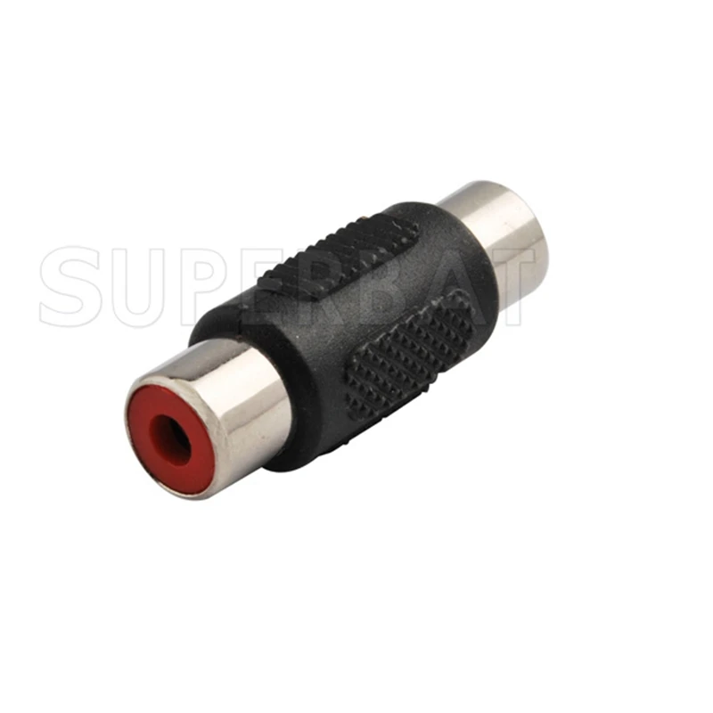 Superbat 5pcs RCA Adapter RCA Jack to RCA Female Straight RF Adapter Connector