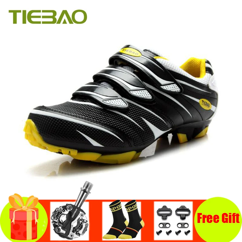 

Велосипедная обувь Tiebao, Нейлоновая подошва, дышащие велосипедные педали, кроссовки для горных велосипедов