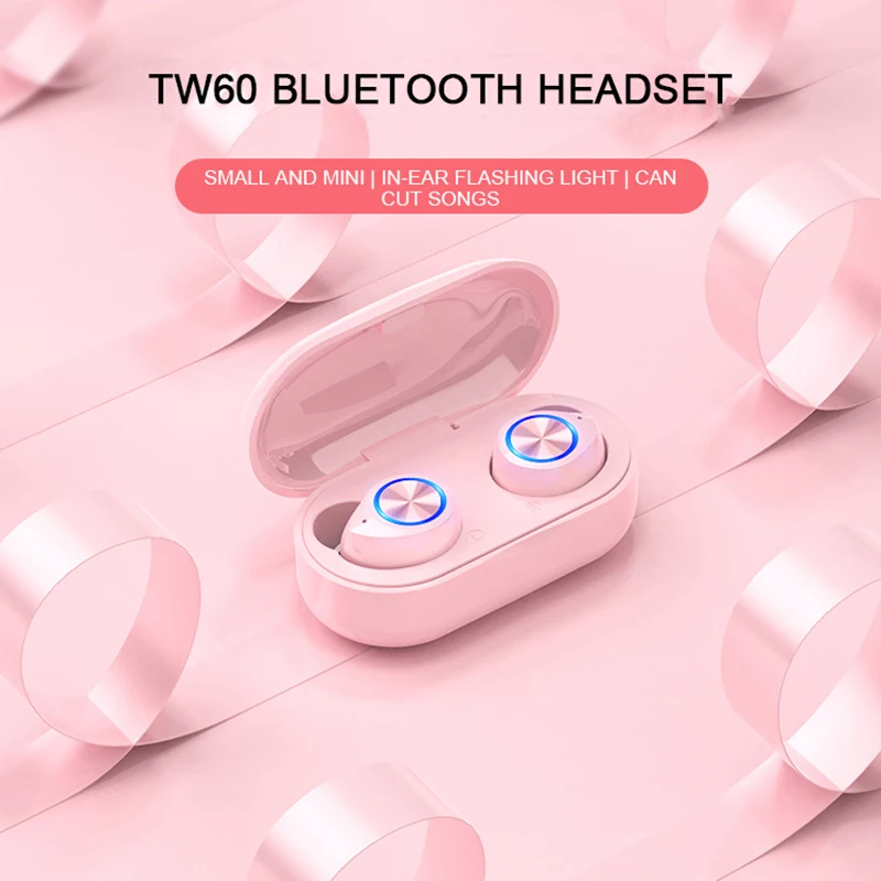Bluetooth TWS наушники беспроводные модные зеленые розовые длинные батареи сенсорное
