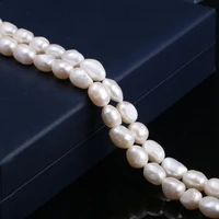 natural freshwater pearl white irregular beads 10 11 mm for jewelry making diy bracelet earrings necklace accessory