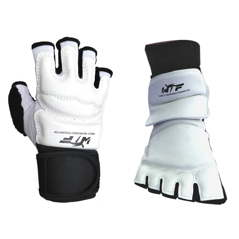 

2022 Approve Taekwondo Palm Foot Protector Guard Karate Hand Foot Gloves Guard Kickboxing Boot Palm Ankle Protect Suit Gear -40